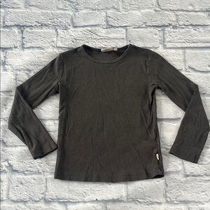 Wheat Gray Long Sleeve Kids Tee